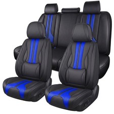 Full Set Luxury Faux Leather Seat Cover 5-seat Front Rear For Chevrolet Colorado Full Set Luxury Faux Leather Seat Cover 5-seat Front Rear For Chevrolet Colorado