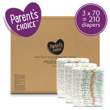 Parent's Choice Dry Gentle Diapers Size 5 210 Count