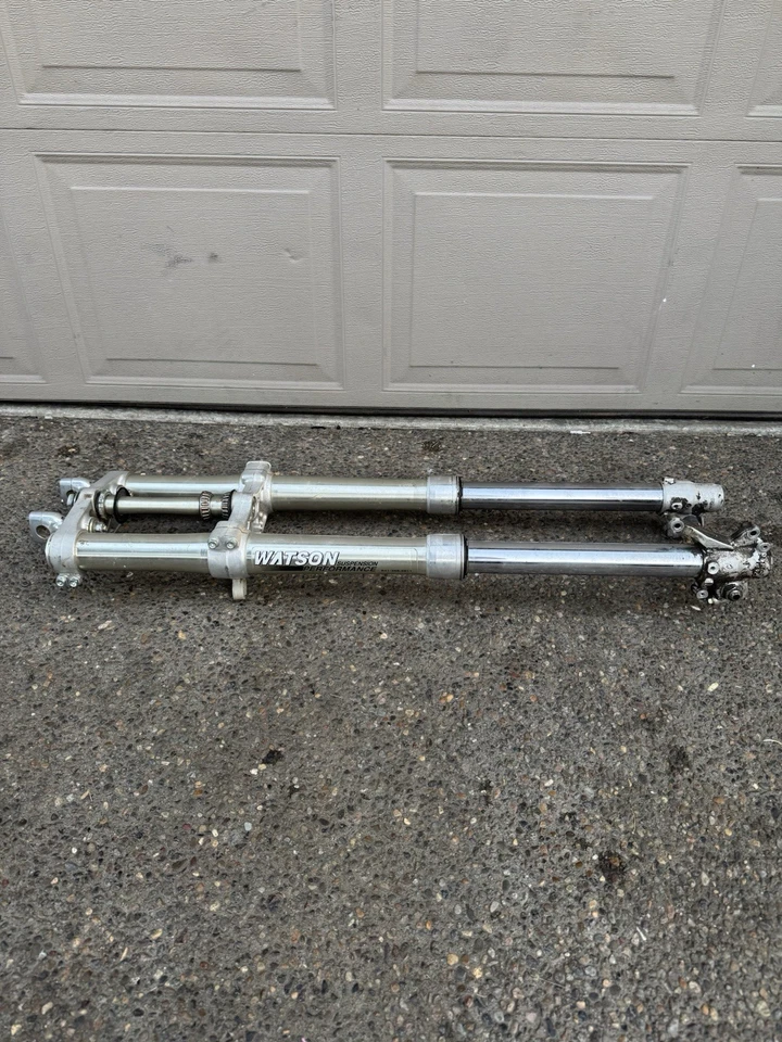 ✅2000 Honda CR125R CR 125R OEM FRONT FORKS SHOCK SUSPENSION TUBES CLAMPS - Image 2 of 4