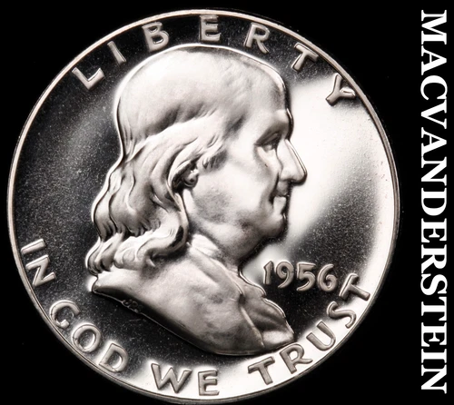 1956 Silver Franklin Half Dollar - Choice Gem Proof  Lustrous  #i1023