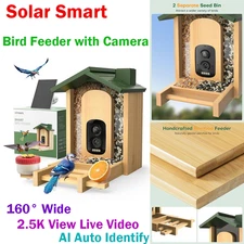 BESSERITE Bird Feeder with Camera - Smart Bird Cam with AI Identify BirdSpecies