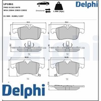 Delphi LP1861 Bremsbelagsatz FüR Scheibenbremse Bremsbelagsatz FüR Opel