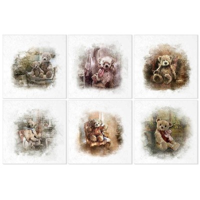 ITD Reispapier Decoupage Bastelpapier, RSM024 teddybären