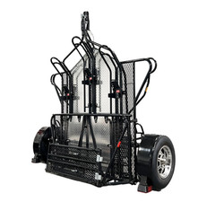 Folding Dual Rail or 3 Rail Motorcycle Trailer