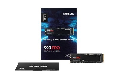 Samsung 990 PRO 2TB M.2 SSD PCIe 4.0 NVMe 7450 MB/s Gen4 intern MZ-V9P2T0BW
