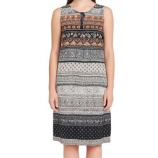 Beachlunchlounge Women's Sleeveless Dress Boho Batik Print Size L Beachcore