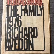 Vintage ROLLING STONE MAGAZINE OCTOBER 21, 1976 (THE FAMILY  RICHARD AVEDON)  