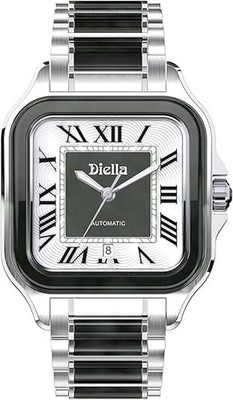 Diella Men's Mechanical Watch with Jadeite Cut, Unique Texture, Date D 【NEW】