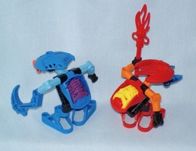 2002 Lego Bionicle BOHROK VA (8550-8555) set of 6 with Krana - Weapons - Poster