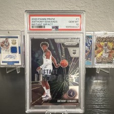 Panini Prizm 2020-21 Instant Impact Anthony Edwards #1 Rookie PSA 10
