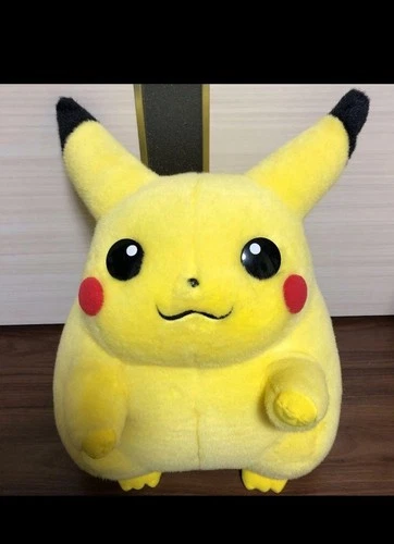 Vintage 1999 Pokémon Life Size Pikachu Jumbo Plush Toy 16" Nintendo Hasbro Tomy