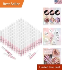 Professional Acrylic Nail Glue - 100PCS Clear Adhesive for Home & Salon Use