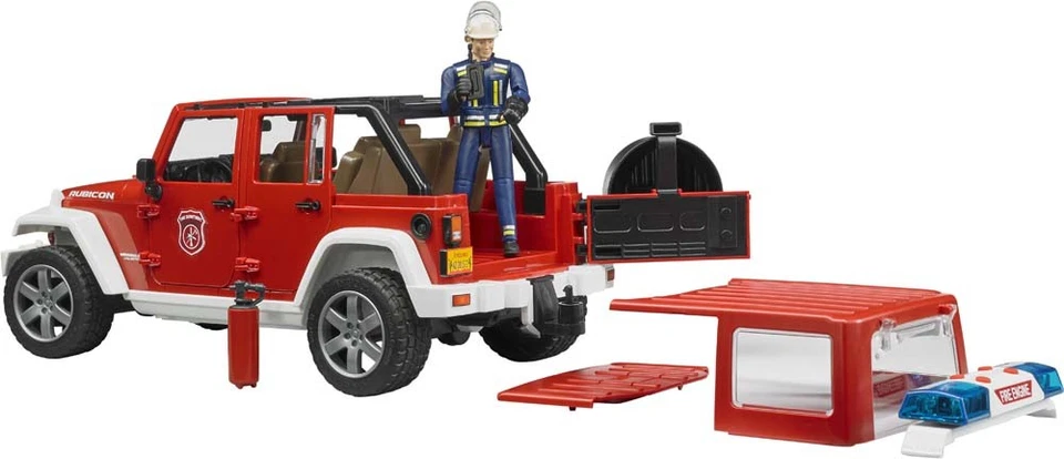 BRUDER, JEEP Wrangler Pompiere con personaggio Scala: 1/16, 1/16, BRU2528 - Immagine 4 di 4