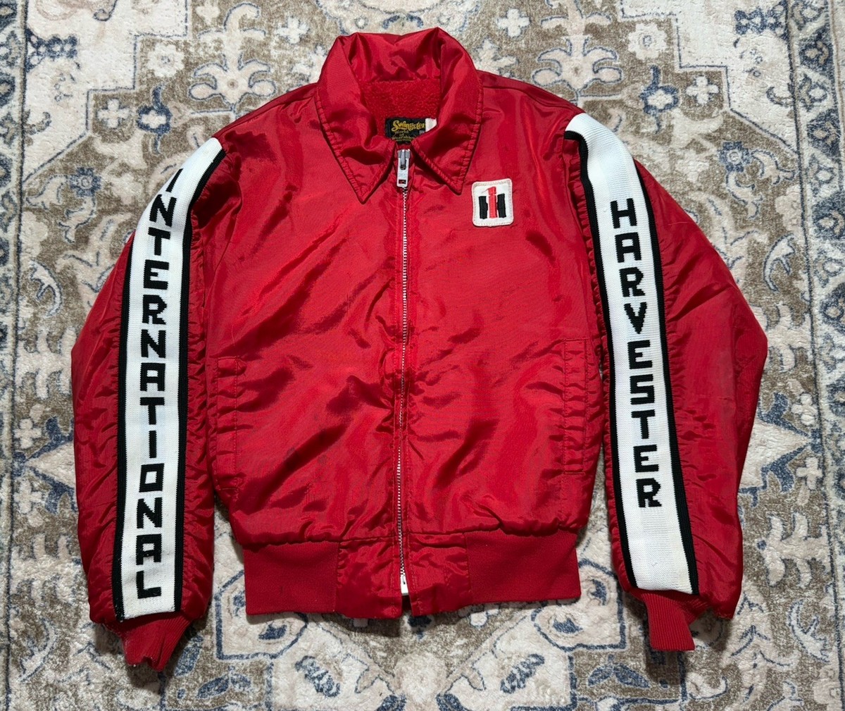 VTG 60s 70s Swingster International Harvester Red Jacket