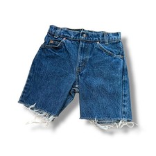 Vintage Youth Dark Blue Wash Levi  s Cutoff Shorts