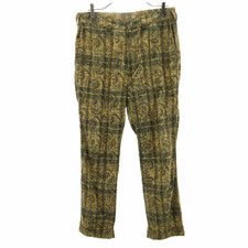 Needles Japan Beige AllOver Check Straight Pants S Used