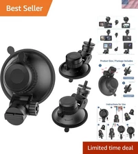 High-Quality Suction Cup Mount for ROVE R2-4K & Other Dash Cams - Easy Install