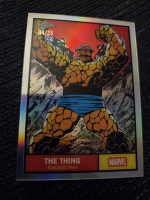 2026 Topps Chrome Marvel The Thing Patrimony Refractor 4/25