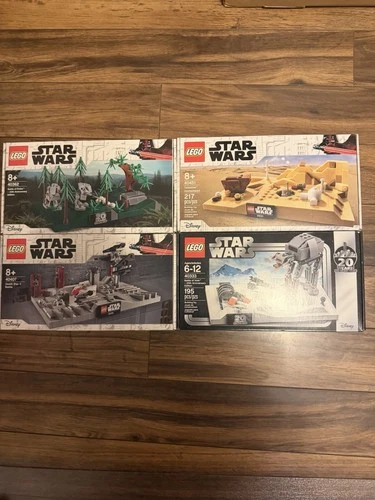 LEGO Star Wars sets 40451 40362 40407 404333. Rare GWP Dioramas. Sealed!