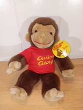 Gund Curious George Monkey Plush Toy Stuffed Animal 1990 Vtg 12" NWT