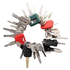 24 Key Set for Heavy Equipment Ignition Key Set Black Construction