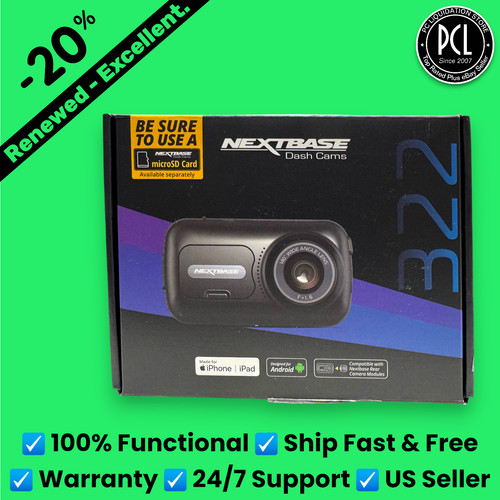 ✅Nextbase 322GW Dash Cam - Full HD with GPS, WiFi, Bluetooth, Parking Mode ✅