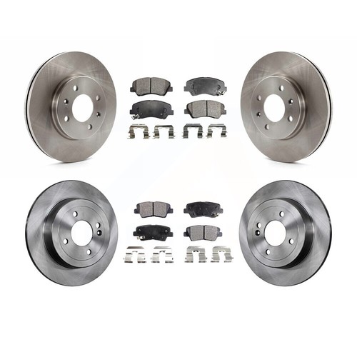 KAX Front Brake Kit – Ceramic Pads & Zinc Coated Rotors For Hyundai Accent & Kia Rio 2012-2017