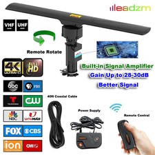 990 Miles Outdoor Amplified TV Antenna 1080P 4K HDTV 30dB UHF/VHF 360  Rotation