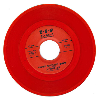 Reissue 45 rpm Garage-The Whatt Four-Our Love Will Last Forever-E.S.P 109