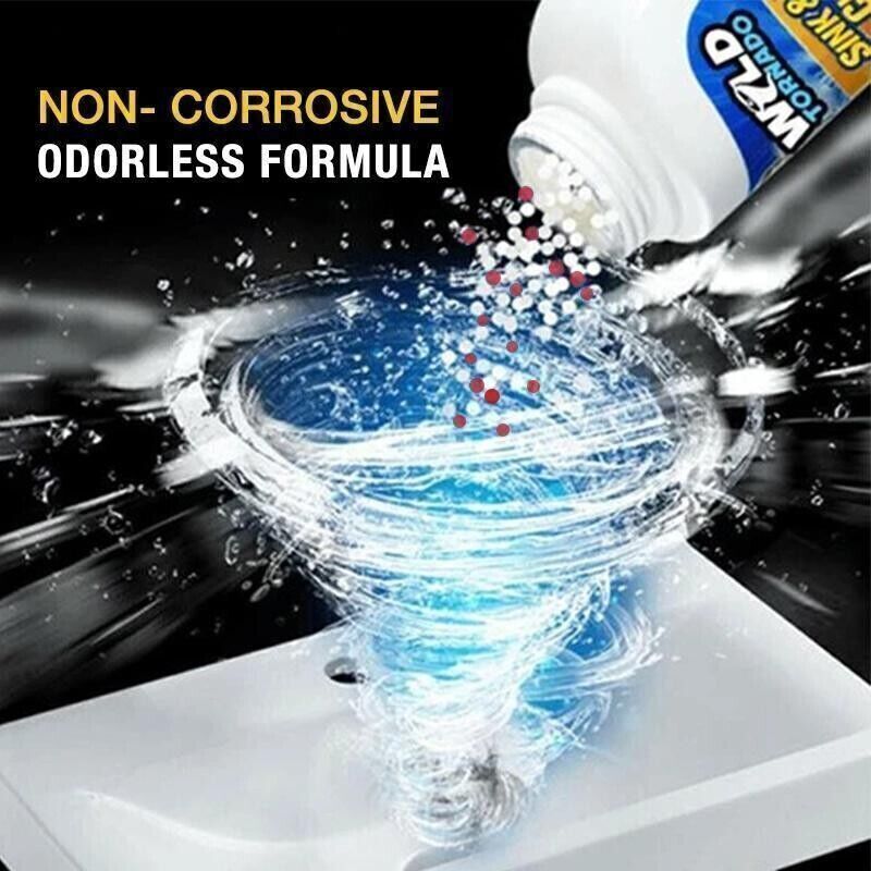 Wild Powerful Sink & Drain Cleaner – Eco-Friendly Clog Remover Powder, 4 Fl Oz