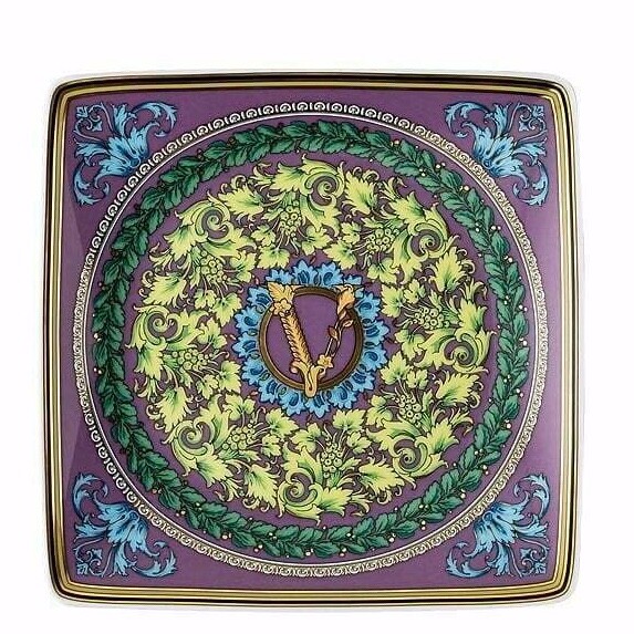 Versace Rosenthal - Coppetta Quadra 12cm Barocco Mosaic Versace -Versace Barocco