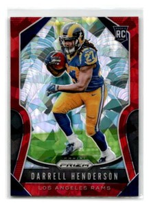 2019 Panini Prizm - #330 - Darrell Henderson Red Ice RC - Los Angeles Rams