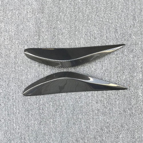 Carbon Fiber Car Headlight Cover Eyebrows Eyelid Trim For Nissan Altima 2013-15 - Picture 4 of 12