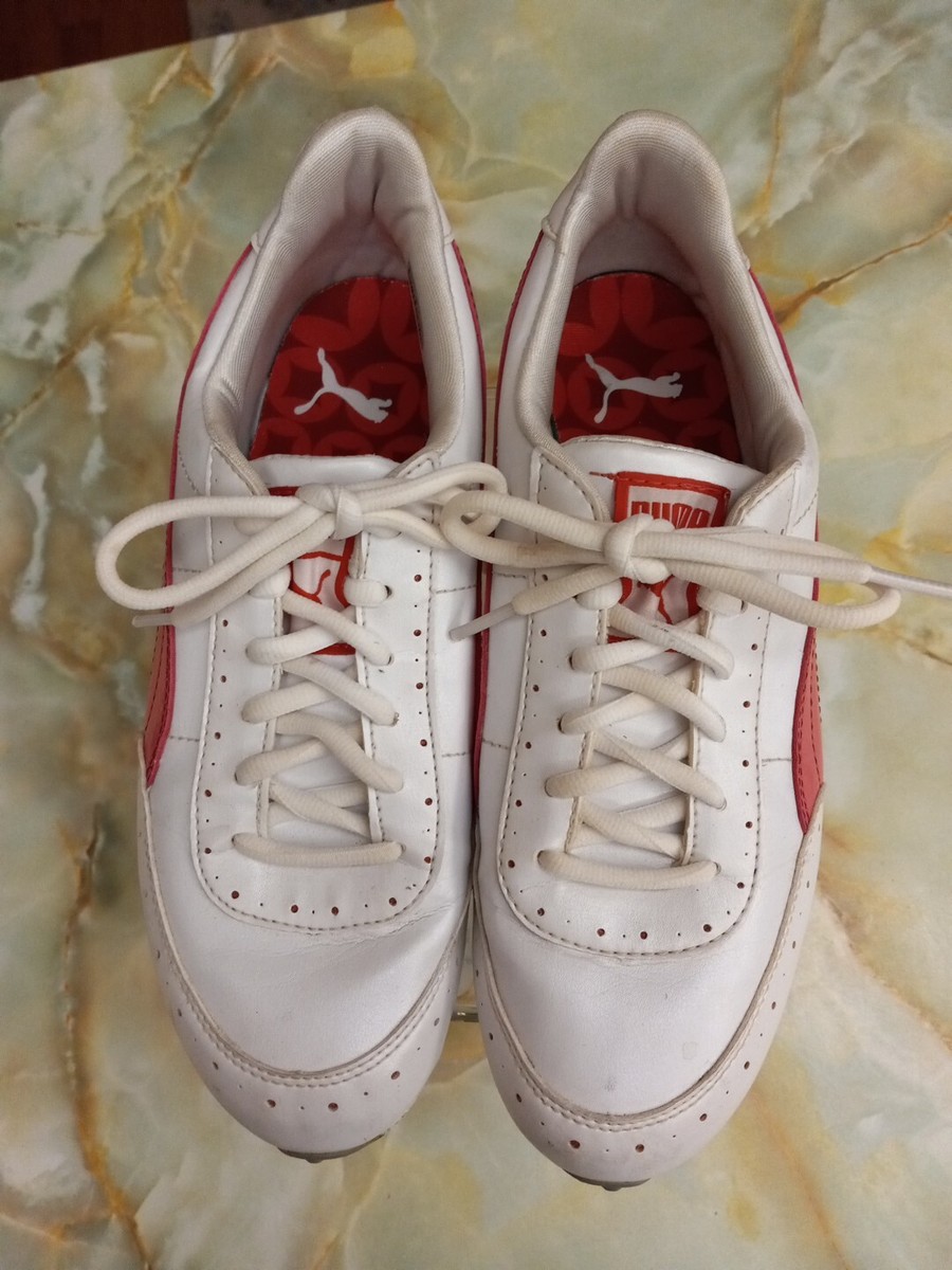 PUMA Ladies GOLF SHOES, sz 8, White/Pink, Ever Foam, Lightweight