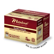 Mitalena Golden Pecan Low Acid Coffee Pods 72ct.