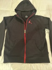 Jordan Full Zip Hoodie Boys Size LARGE