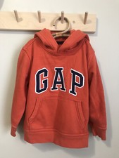 Boys GAP Logo Hoodie Orange XS 4-5