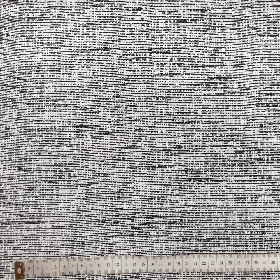 Jacquard Stoff mit geometrischem Muster schwarz, weiß Meterware 0,5 m - Bild 4 von 4