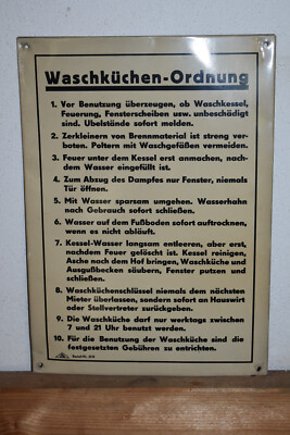 Old Tin Sign Laundry Room Organisation, Tenement House, Basement, Laundry House, Retro, Vintage