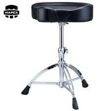 Mapex T675 Soft Vinyl Saddle Top Double Braced Adjustable Drum Throne