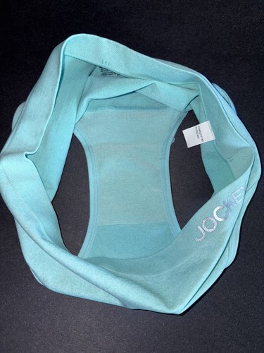 Jockey Girl M Teal Y2K Vintage Nylon High Waist Bikini Panty Brief Underwear - Picture 3 of 3