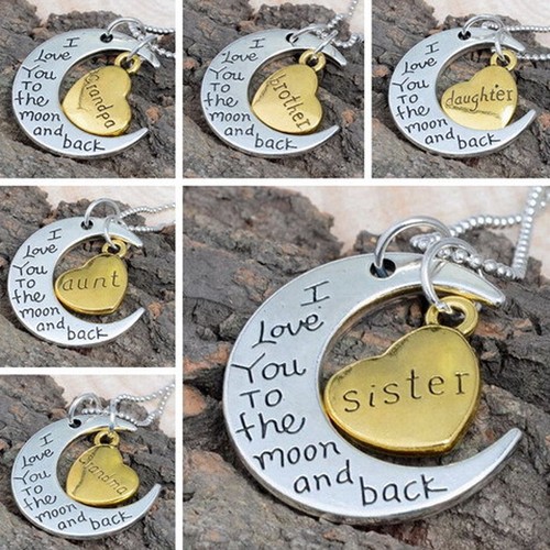 Mother-039-s-Day-Gift-Moon-and-Heart-Lettering-Necklace-for-Grandma-MOM-Daughter