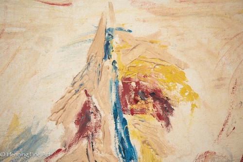 Impresionante pintura expresionista abstracta vintage firmada ilegalmente, colorida 1968 - Imagen 5 de 9