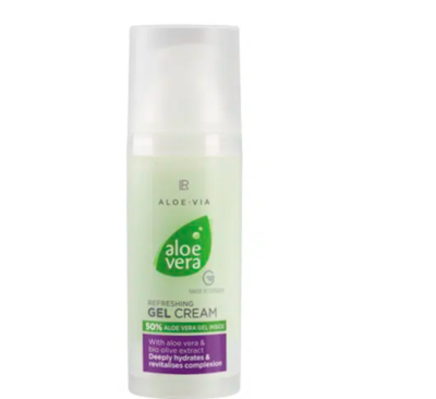 LR Aloe-Via Aloe Vera Refreshing Gel Cream Moisturizes Skin 50 ml./1.7  fl.oz.