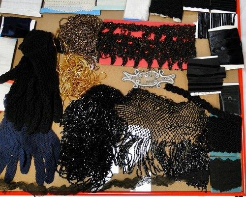 Antique lace/ band/ribbon/beads/gloves for making doll clothing french #4 - Picture 5 of 11