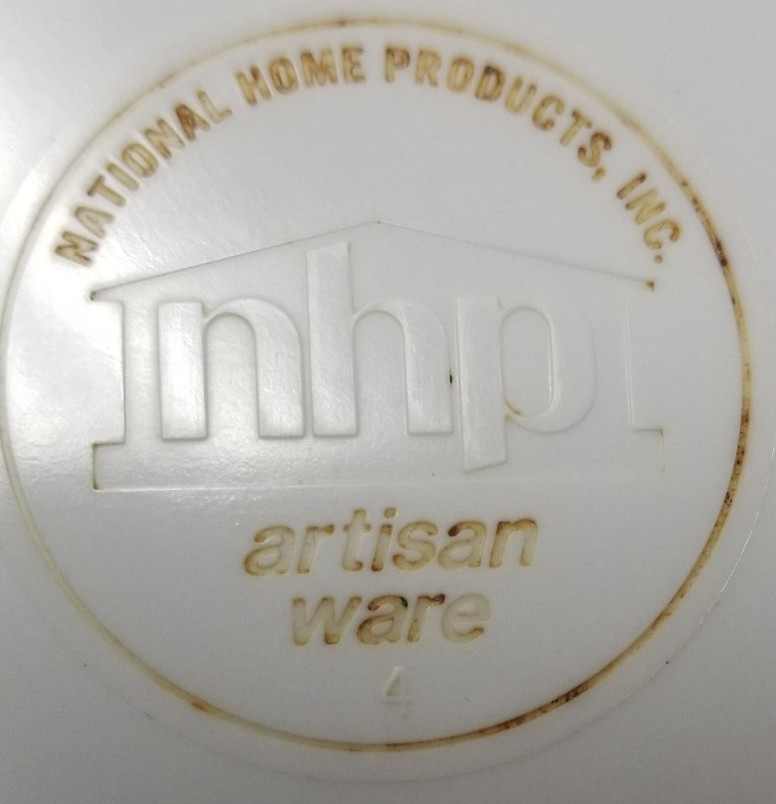 Vintage National Home Products NPH Artisan Ware Flowers 10” Plates (Rare)K157 KC