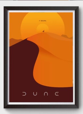 Dune Movie Poster / Art Print, Dune Film Poster, Dune Poster