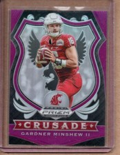 2020 PANINI PRIZM DRAFT PICKS GARDNER MINSHEW II CRUSADE PURPLE PRIZM