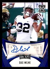 2021 Leaf Draft AUTO Blue #BADM2 Dax Milne (ref 225137)