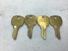 4 National Lock Blank Uncut Replacement Keys NOS
